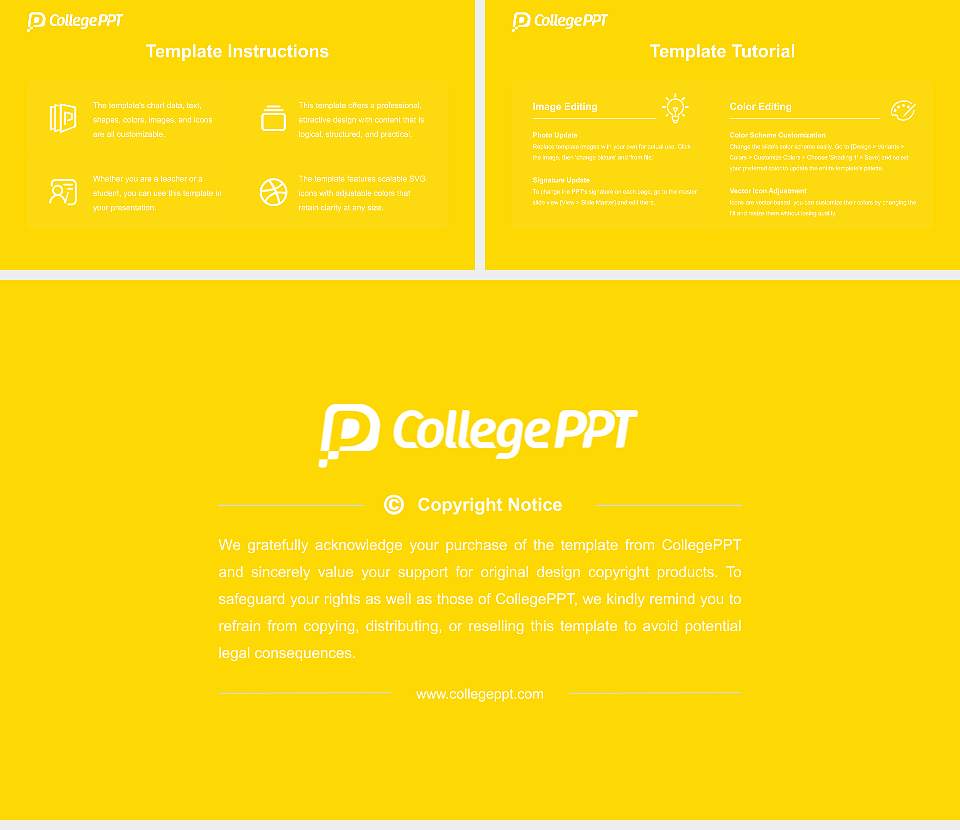 Oglethorpe University Course/Courseware Creation PPT Template16:9 ratio PPT effect preview image5