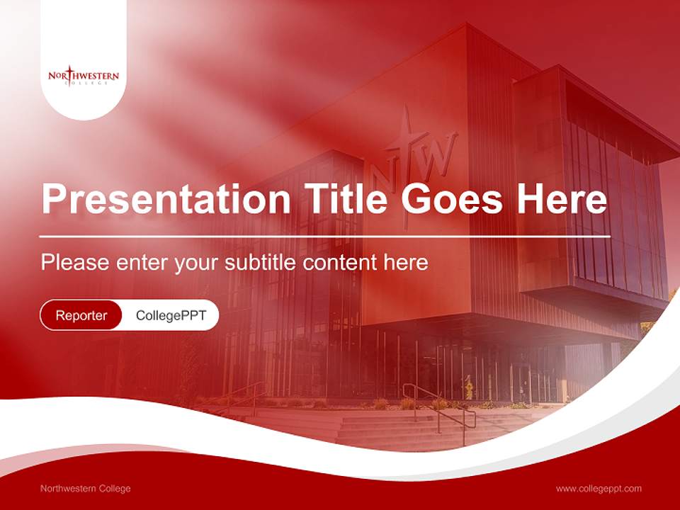Northwestern College Lecture Sharing and Networking Event PPT Template4:3 ratio PPT effect preview image4