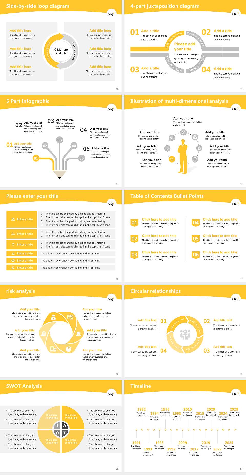 Northern Kentucky University Academic Presentation/Research Findings Report PPT Template4:3 ratio PPT effect preview image3