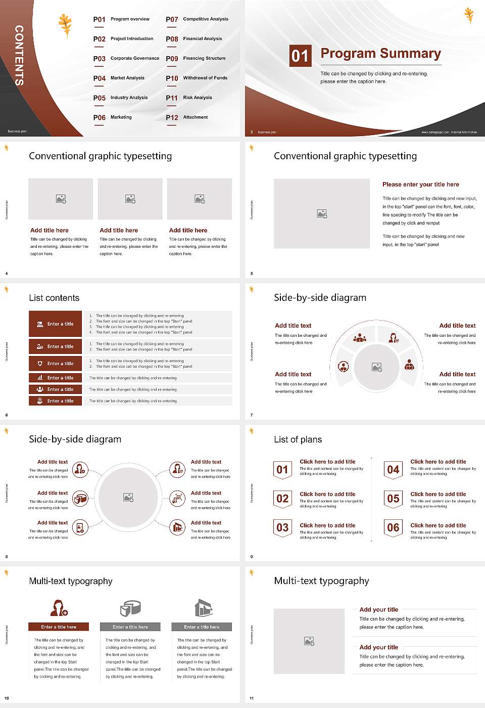Oak Hills Christian College Competition/Entrepreneurship Contest PPT Template16:9 ratio PPT effect preview image2
