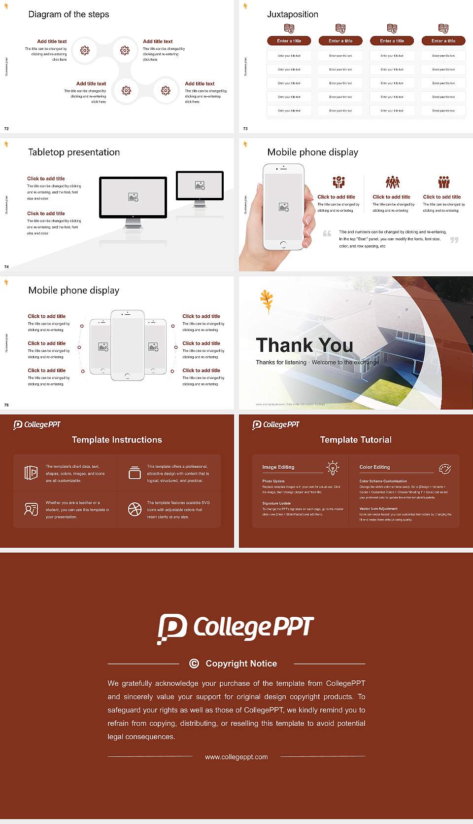 Oak Hills Christian College Competition/Entrepreneurship Contest PPT Template16:9 ratio PPT effect preview image9