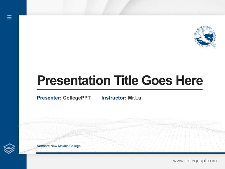 Northern New Mexico College Thesis Proposal/Graduation Defense PPT Template4:3 ratio PPT effect preview image5