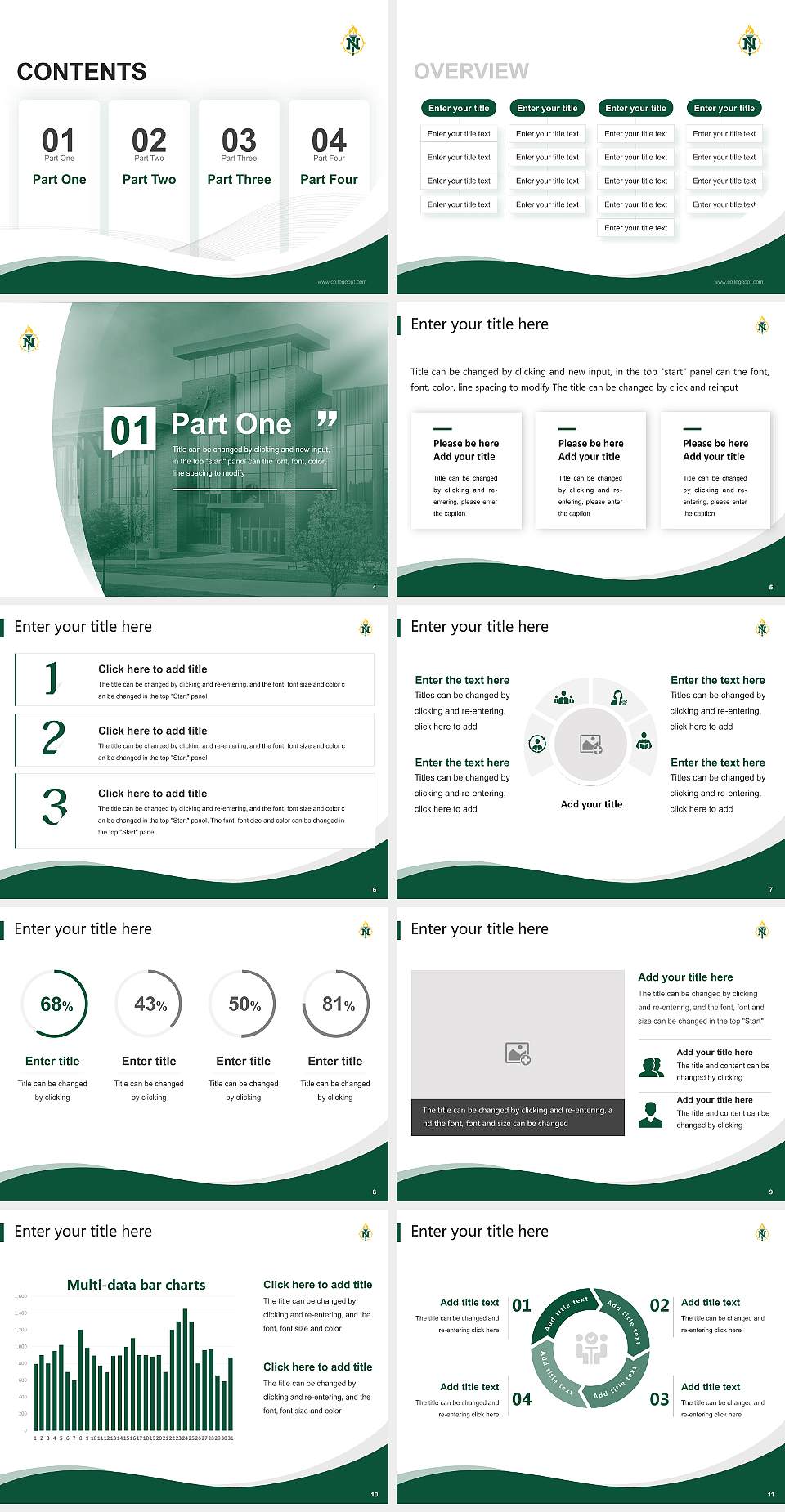 Northern Michigan University Lecture Sharing and Networking Event PPT Template4:3 ratio PPT effect preview image2
