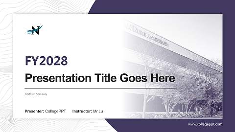 Northern Seminary Academic Presentation/Research Findings Report PPT Template