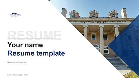 North Central University Resume PPT Template