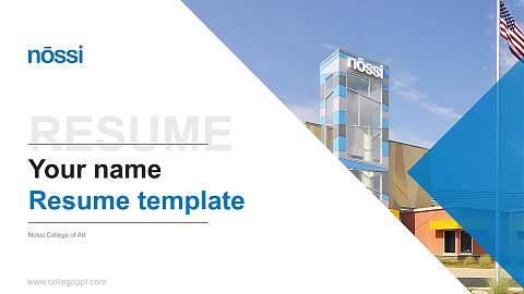 Nossi College of Art Resume PPT Template