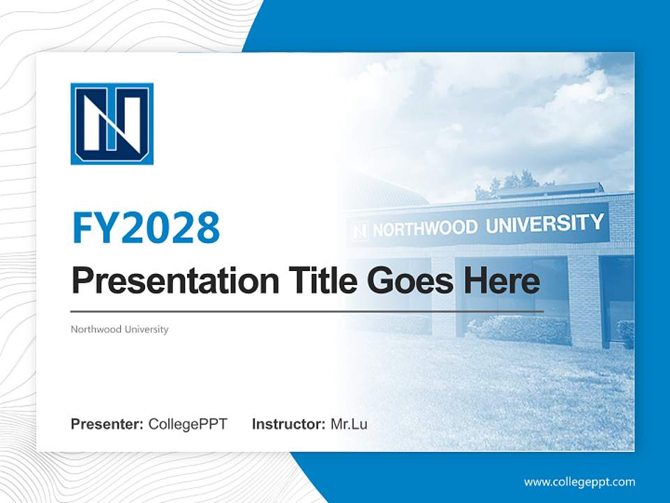 Northwood University Academic Presentation/Research Findings Report PPT Template4:3 ratio PPT effect preview image5