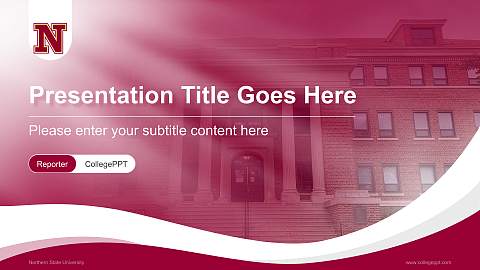 Northern State University Lecture Sharing and Networking Event PPT Template