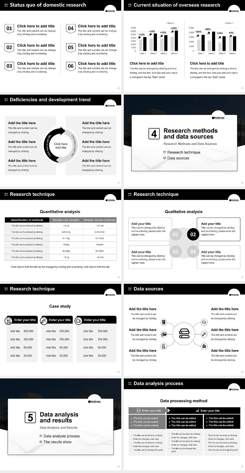 Newschool of Architecture and Design Graduation Thesis Defense PPT Template4:3 ratio PPT effect preview image4