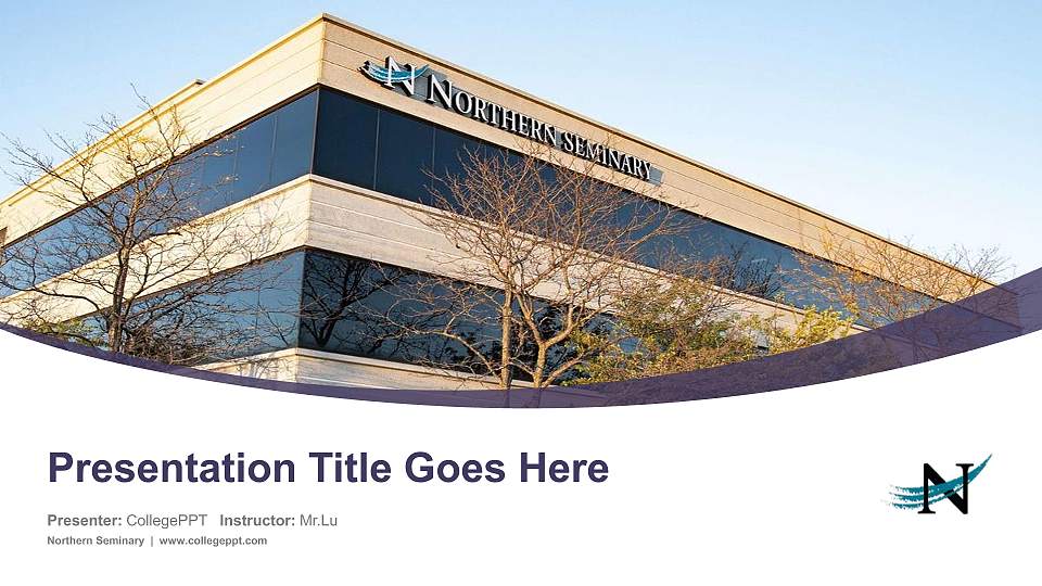 Northern Seminary Course/Courseware Creation PPT Template16:9 ratio PPT effect preview image