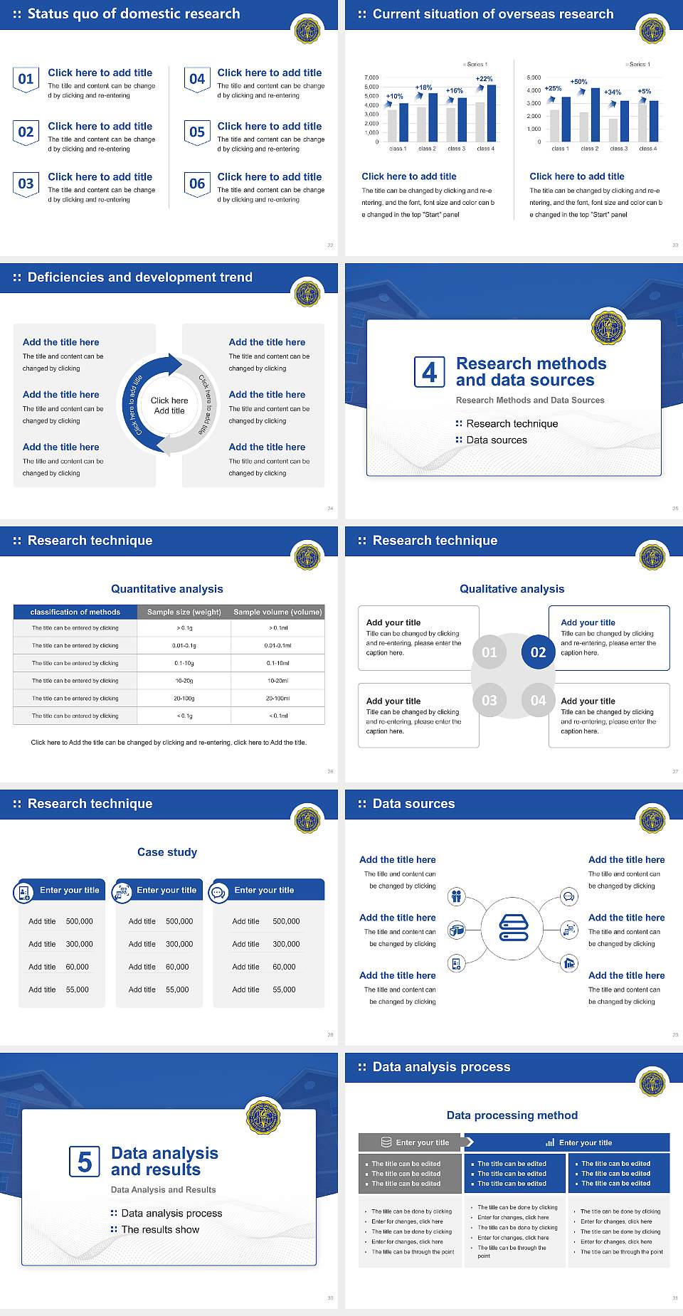 Oakwood University Graduation Thesis Defense PPT Template4:3 ratio PPT effect preview image4