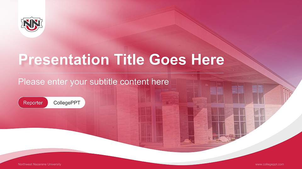 Northwest Nazarene University Lecture Sharing and Networking Event PPT Template16:9 ratio PPT effect preview image