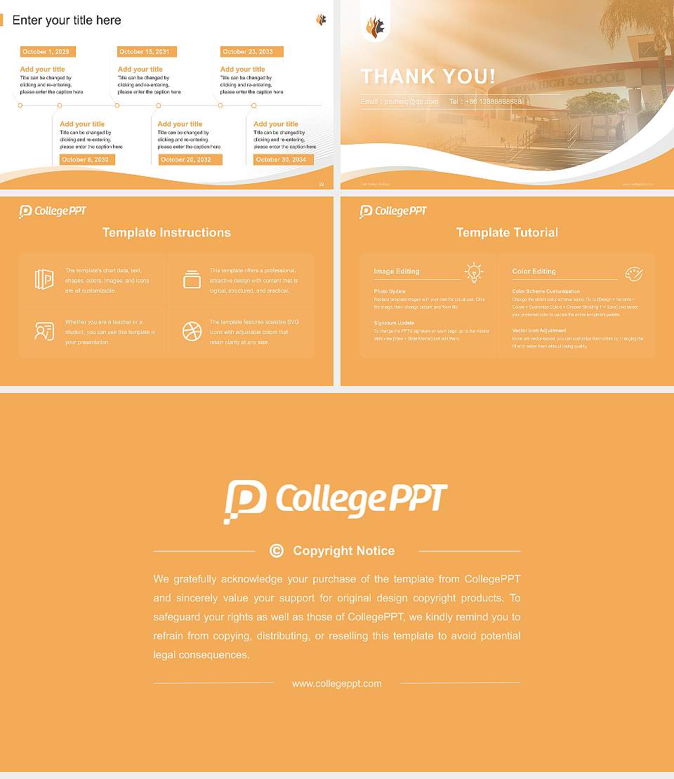 Oak Valley College Lecture Sharing and Networking Event PPT Template16:9 ratio PPT effect preview image4