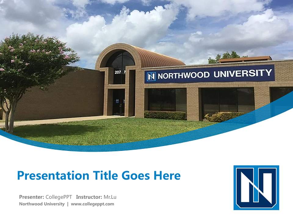 Northwood University Course/Courseware Creation PPT Template4:3 ratio PPT effect preview image5
