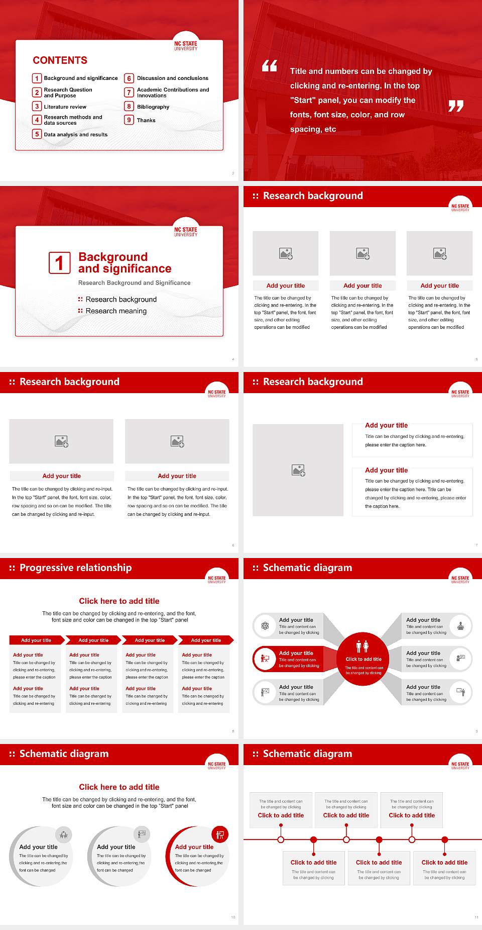 North Carolina State University at Raleigh Graduation Thesis Defense PPT Template4:3 ratio PPT effect preview image2