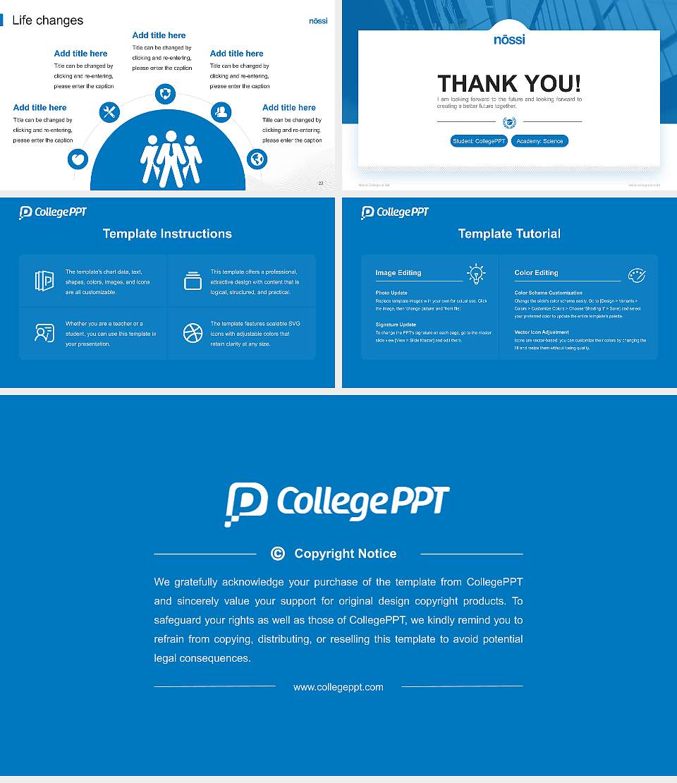 Nossi College of Art National Scholarship Defense PPT Template16:9 ratio PPT effect preview image4
