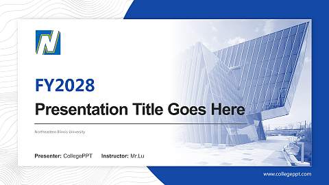 Northeastern Illinois University Academic Presentation/Research Findings Report PPT Template