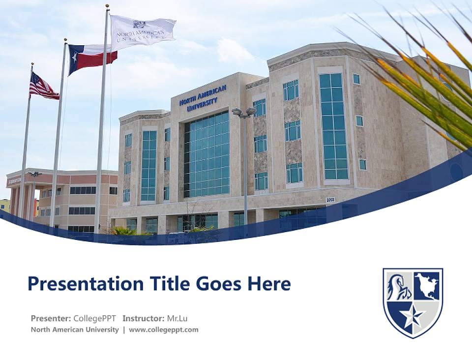 North American University Course/Courseware Creation PPT Template4:3 ratio PPT effect preview image5