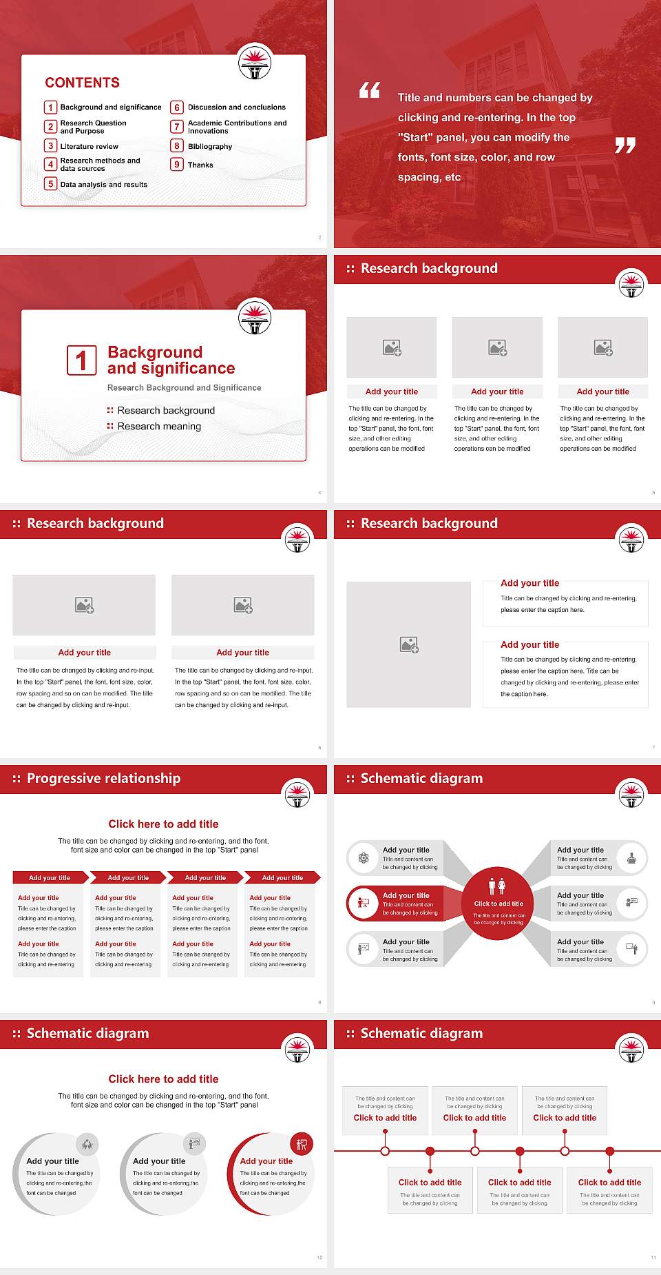 North Greenville University Graduation Thesis Defense PPT Template4:3 ratio PPT effect preview image2