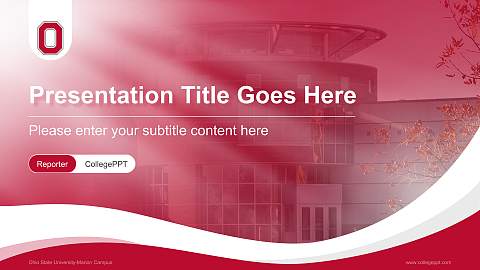 Ohio State University-Marion Campus Lecture Sharing and Networking Event PPT Template