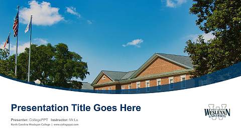 North Carolina Wesleyan College Course/Courseware Creation PPT Template