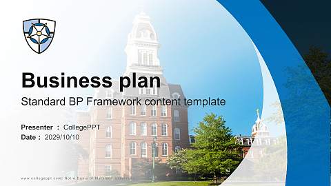 Notre Dame of Maryland University Competition/Entrepreneurship Contest PPT Template