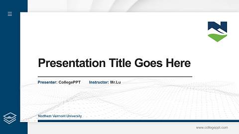 Northern Vermont University Thesis Proposal/Graduation Defense PPT Template