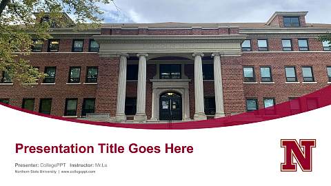 Northern State University Course/Courseware Creation PPT Template