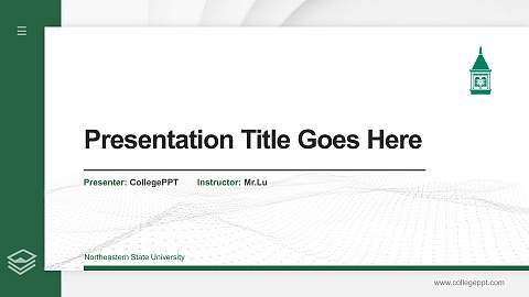 Northeastern State University Thesis Proposal/Graduation Defense PPT Template