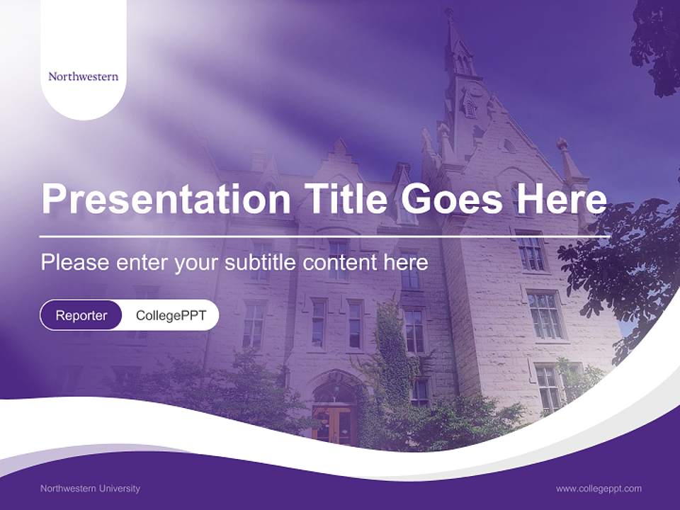 Northwestern University Lecture Sharing and Networking Event PPT Template4:3 ratio PPT effect preview image4