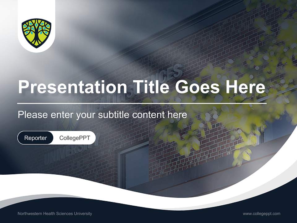 Northwestern Health Sciences University Lecture Sharing and Networking Event PPT Template4:3 ratio PPT effect preview image4