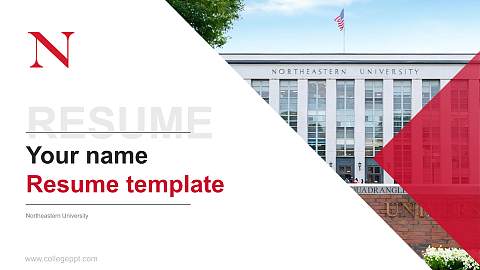 Northeastern University Resume PPT Template