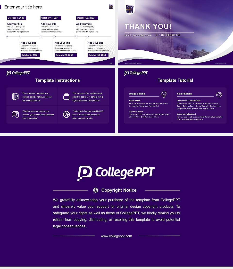 New York Theological Seminary Lecture Sharing and Networking Event PPT Template16:9 ratio PPT effect preview image4