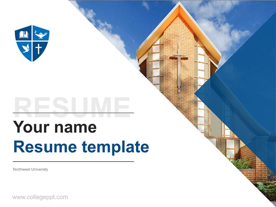 Northwest University Resume PPT Template4:3 ratio PPT effect preview image5