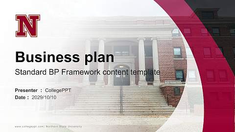 Northern State University Competition/Entrepreneurship Contest PPT Template