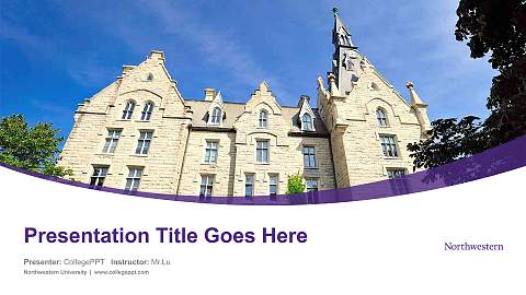 Northwestern University Course/Courseware Creation PPT Template