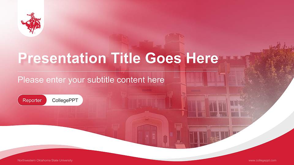 Northwestern Oklahoma State University Lecture Sharing and Networking Event PPT Template16:9 ratio PPT effect preview image