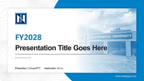 Northwood University Academic Presentation/Research Findings Report PPT Template