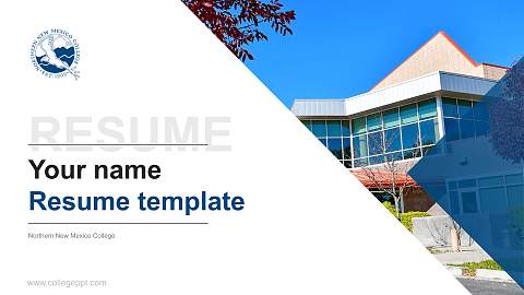 Northern New Mexico College Resume PPT Template