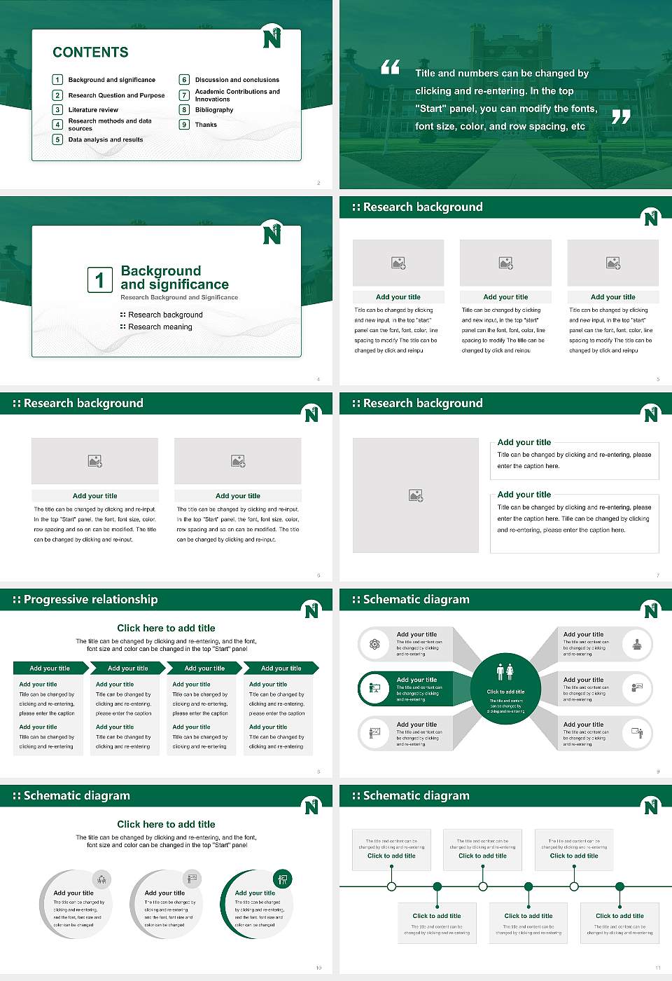 Northwest Missouri State University Graduation Thesis Defense PPT Template16:9 ratio PPT effect preview image2