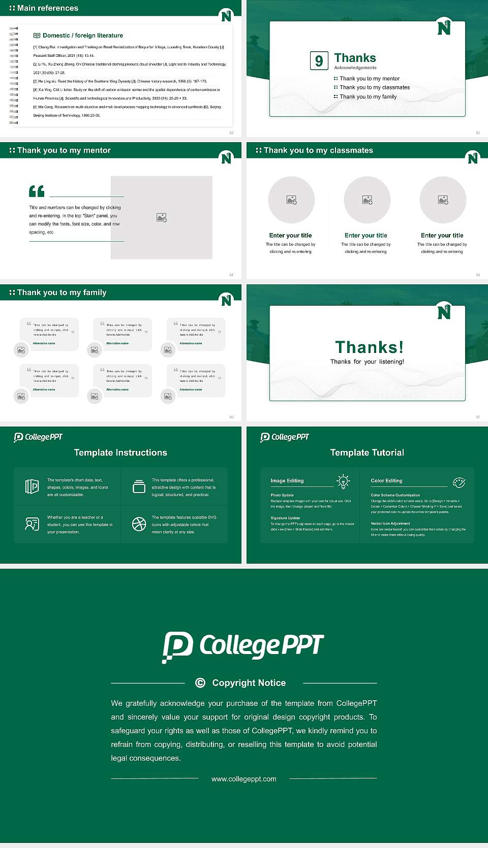 Northwest Missouri State University Graduation Thesis Defense PPT Template16:9 ratio PPT effect preview image7