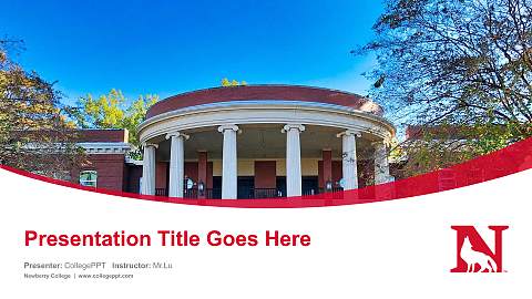 Newberry College Course/Courseware Creation PPT Template