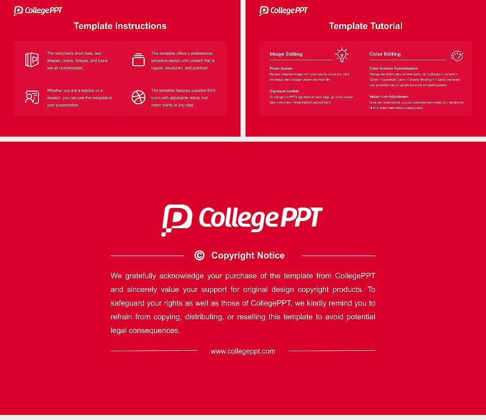Newberry College Course/Courseware Creation PPT Template16:9 ratio PPT effect preview image5