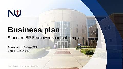 Newman University Competition/Entrepreneurship Contest PPT Template