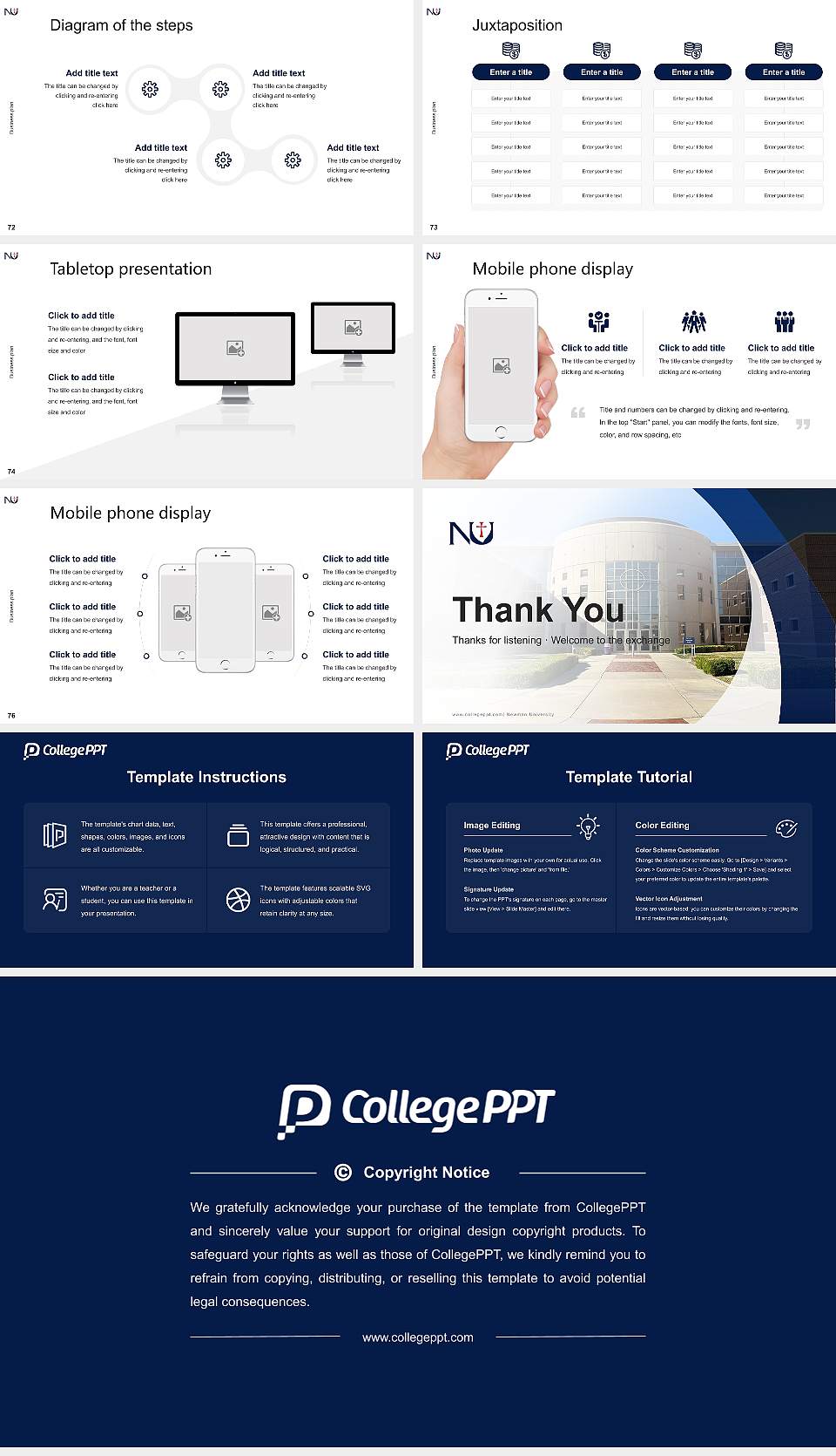 Newman University Competition/Entrepreneurship Contest PPT Template16:9 ratio PPT effect preview image9