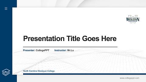 North Carolina Wesleyan College Thesis Proposal/Graduation Defense PPT Template