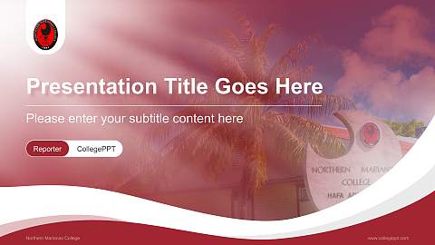 Northern Marianas College Lecture Sharing and Networking Event PPT Template