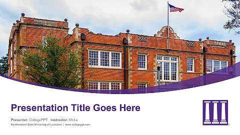 Northwestern State University of Louisiana Course/Courseware Creation PPT Template