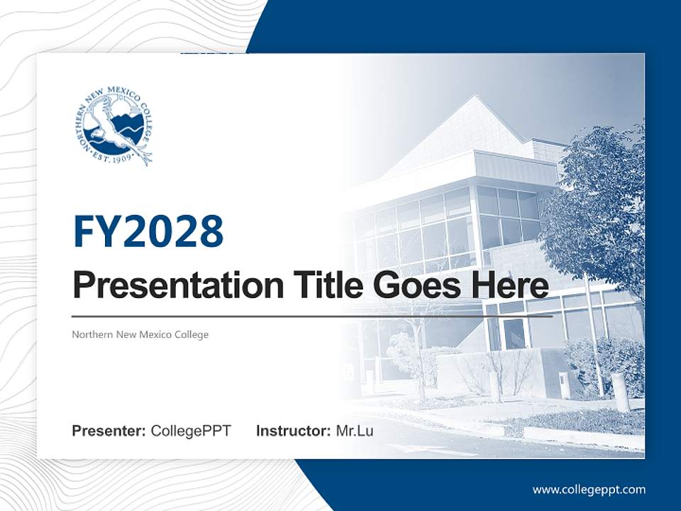 Northern New Mexico College Academic Presentation/Research Findings Report PPT Template4:3 ratio PPT effect preview image5