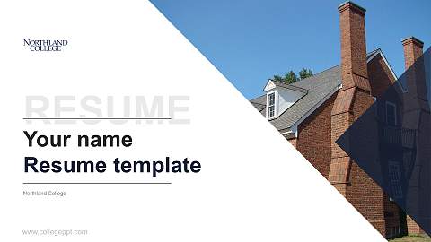 Northland College Resume PPT Template